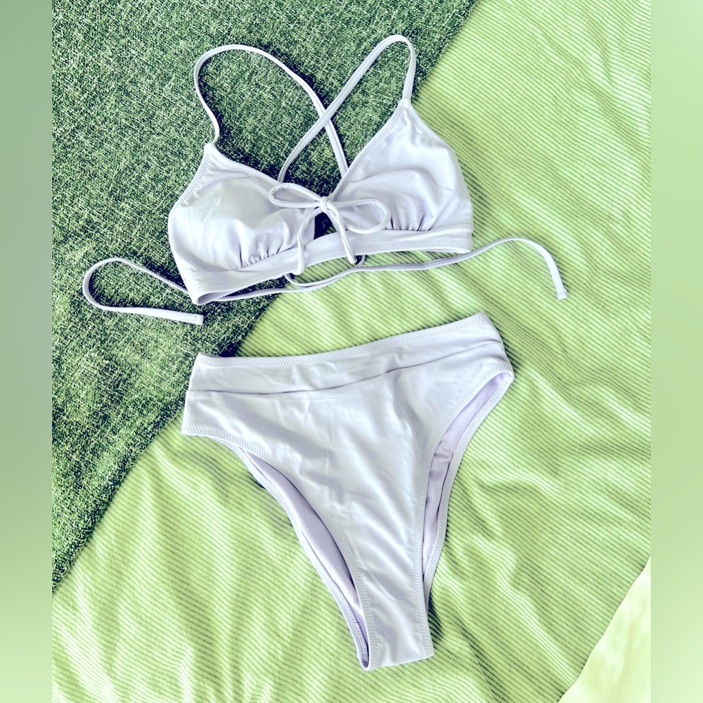 Cupshe | NWT Lavender High Waist Bikini Set